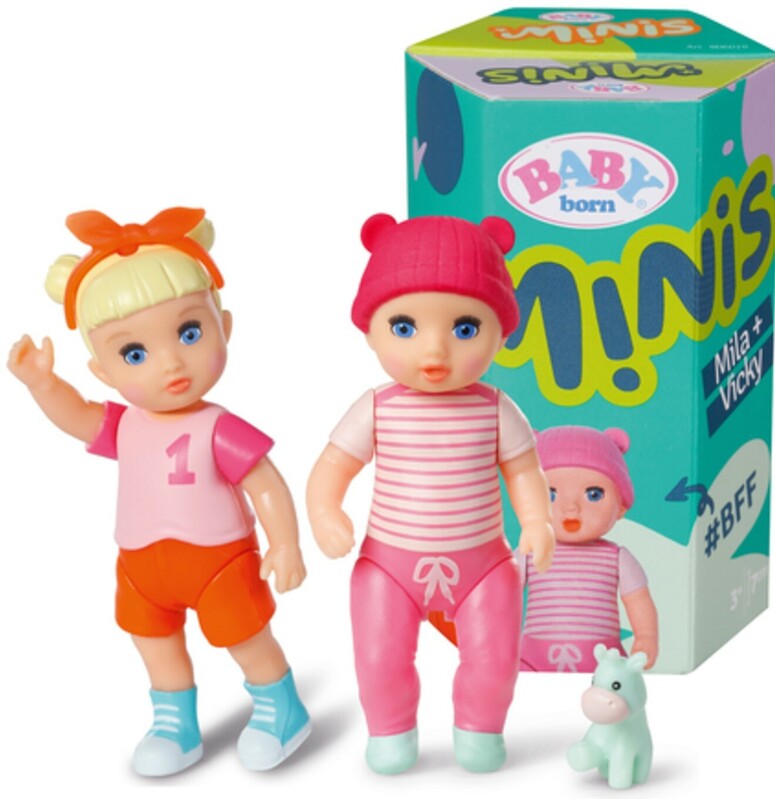 ZAPF CREATION -  BABY born Minis Sada 2 bábik, verzia 6